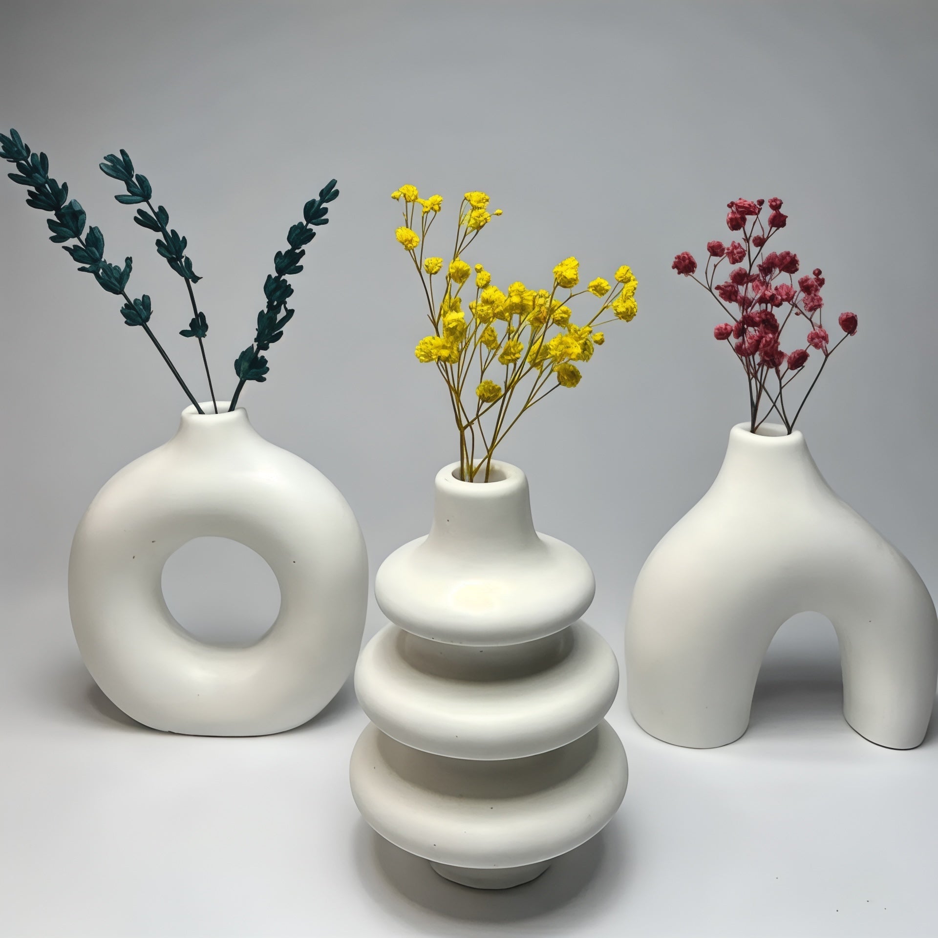 Dekorux - Sculptural Elegance Vazo Seti